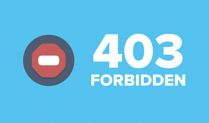 403 : Forbidden