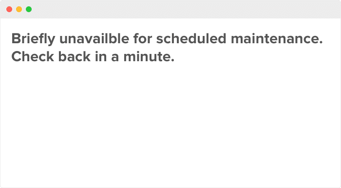 WordPress Maintenance mode artwork. Briefly unavailable for scheduled maintenance. Check back in a minute.